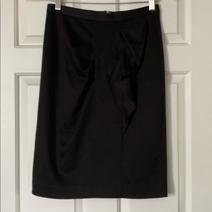 2/$15 Tahari Pencil skirt, black with ruffle